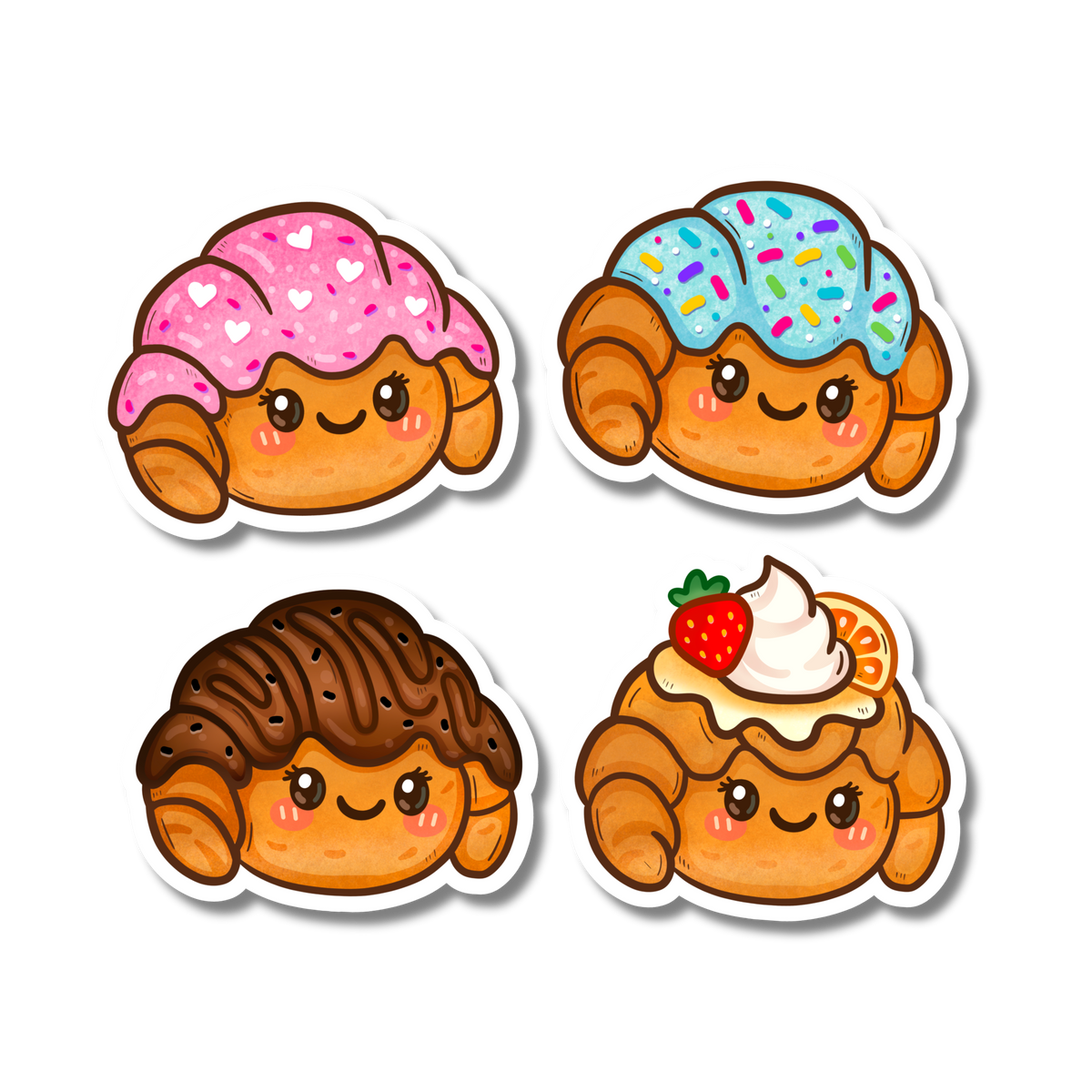 Croissant | Flaky Friends Sticker Pack