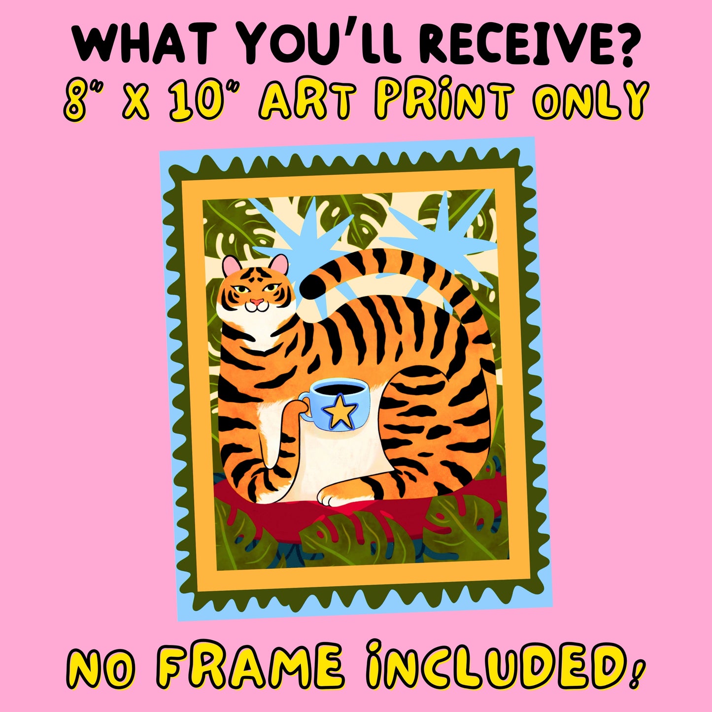 Tiger Art Print - 8"x10"