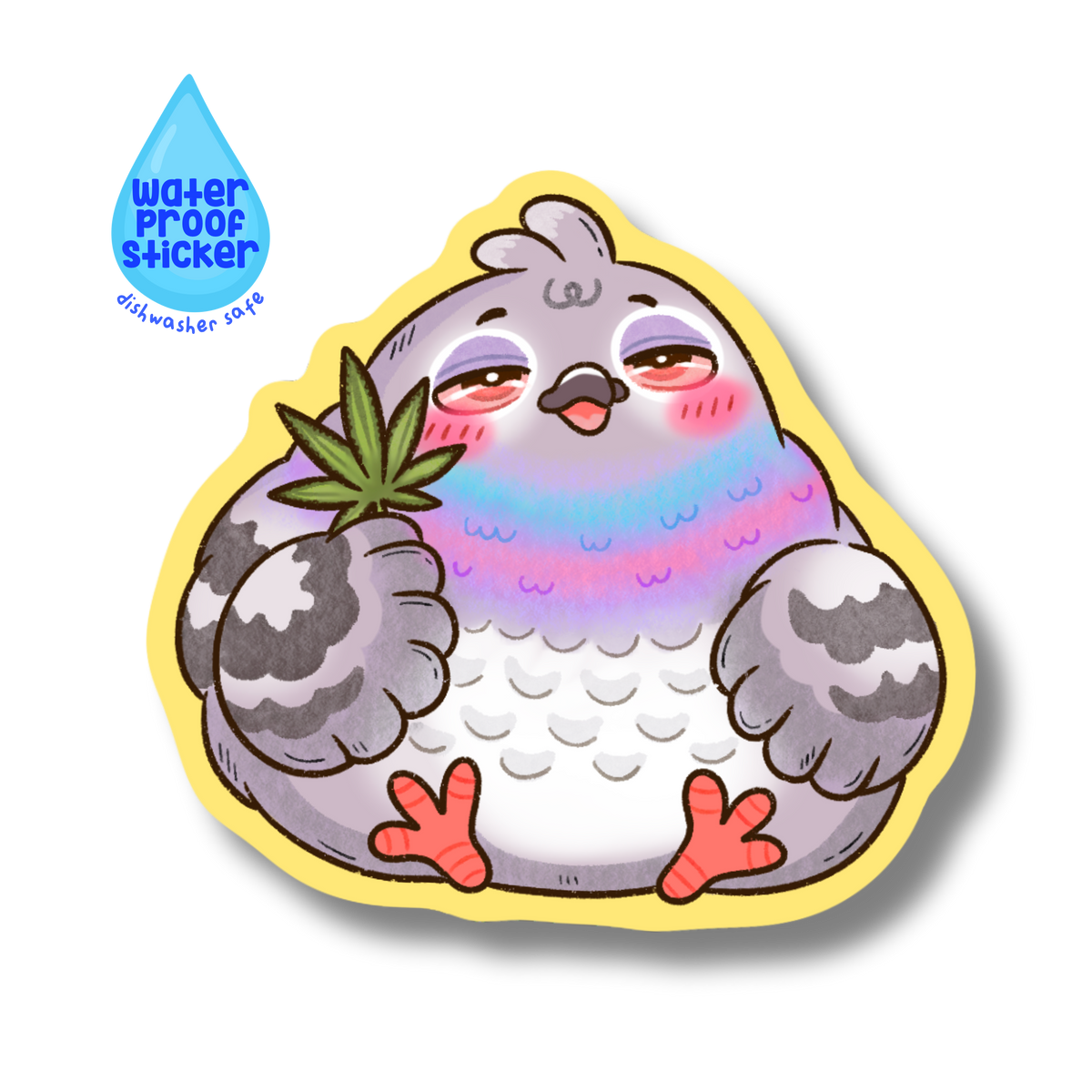 Pigeon High vinyl sticker