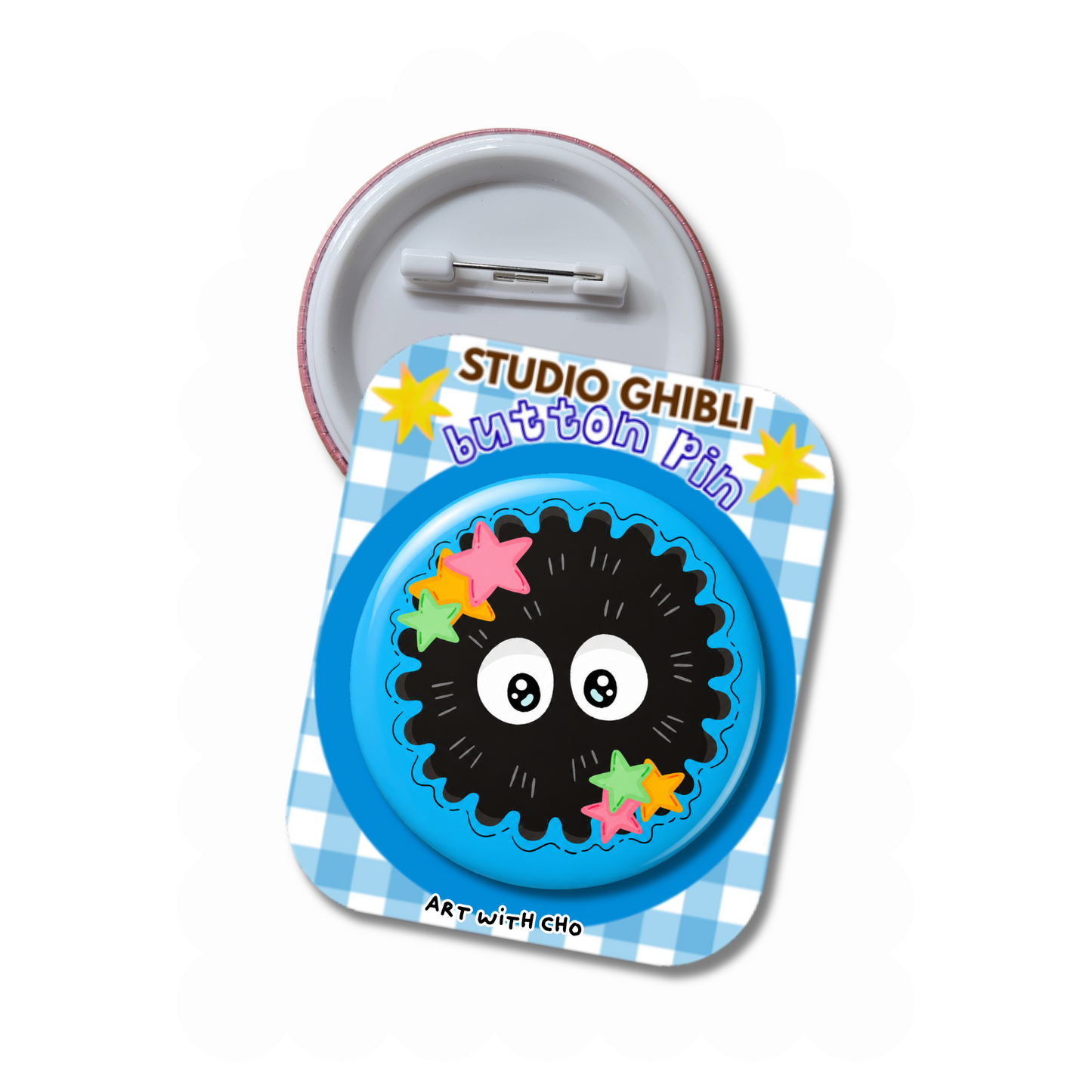 Soot Sprite - Studio Ghibli Button Pin