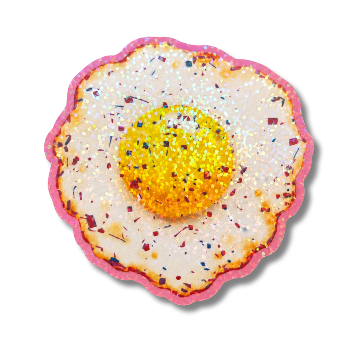 Glittery Egg Vinyl Sticker