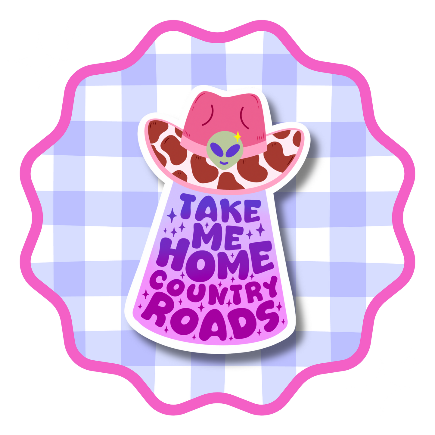 Country Roads Vinyl Sticker