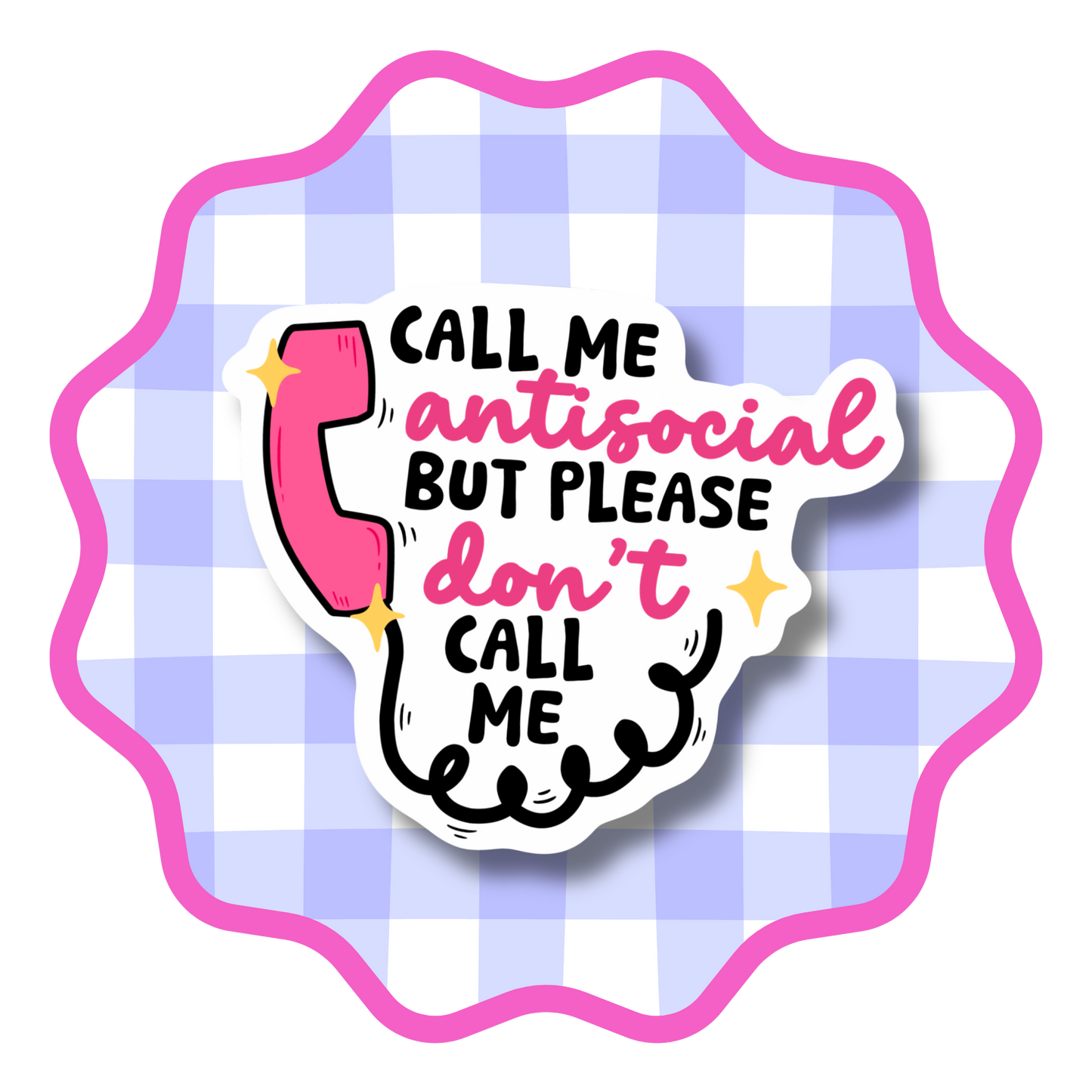 Antisocial Vinyl Sticker