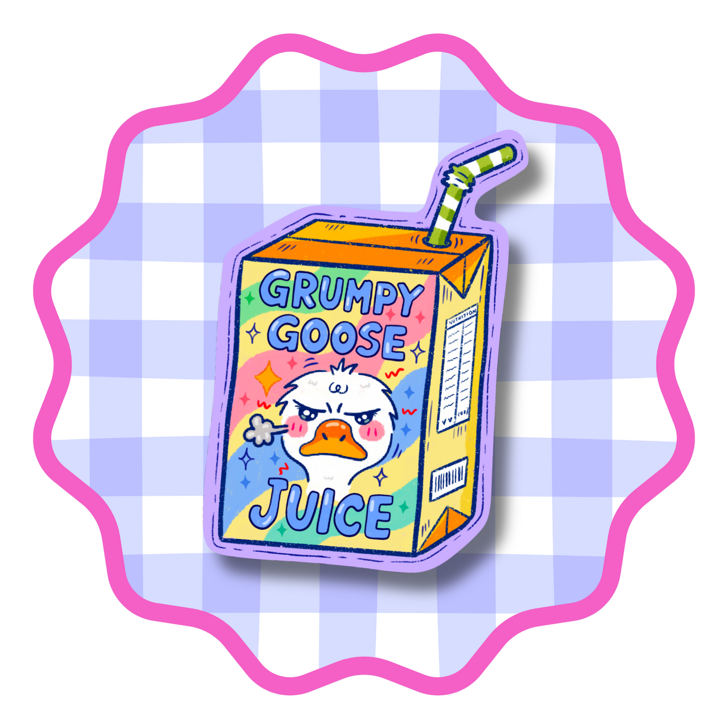 Grumpy Goose Juice Vinyl Sticker