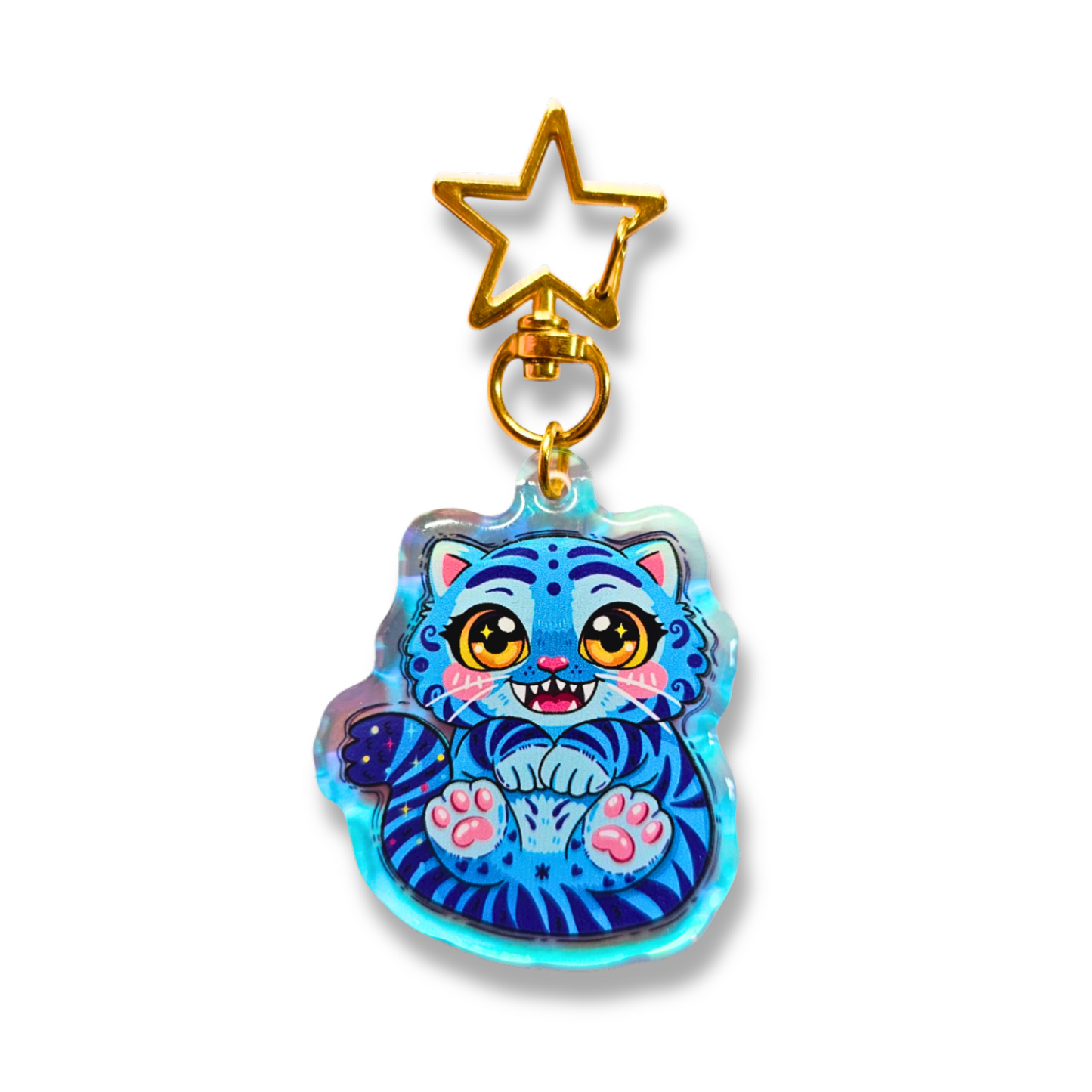 Derpy the Tiger - Kpop Demon Hunter Rainbow Acrylic Keychain