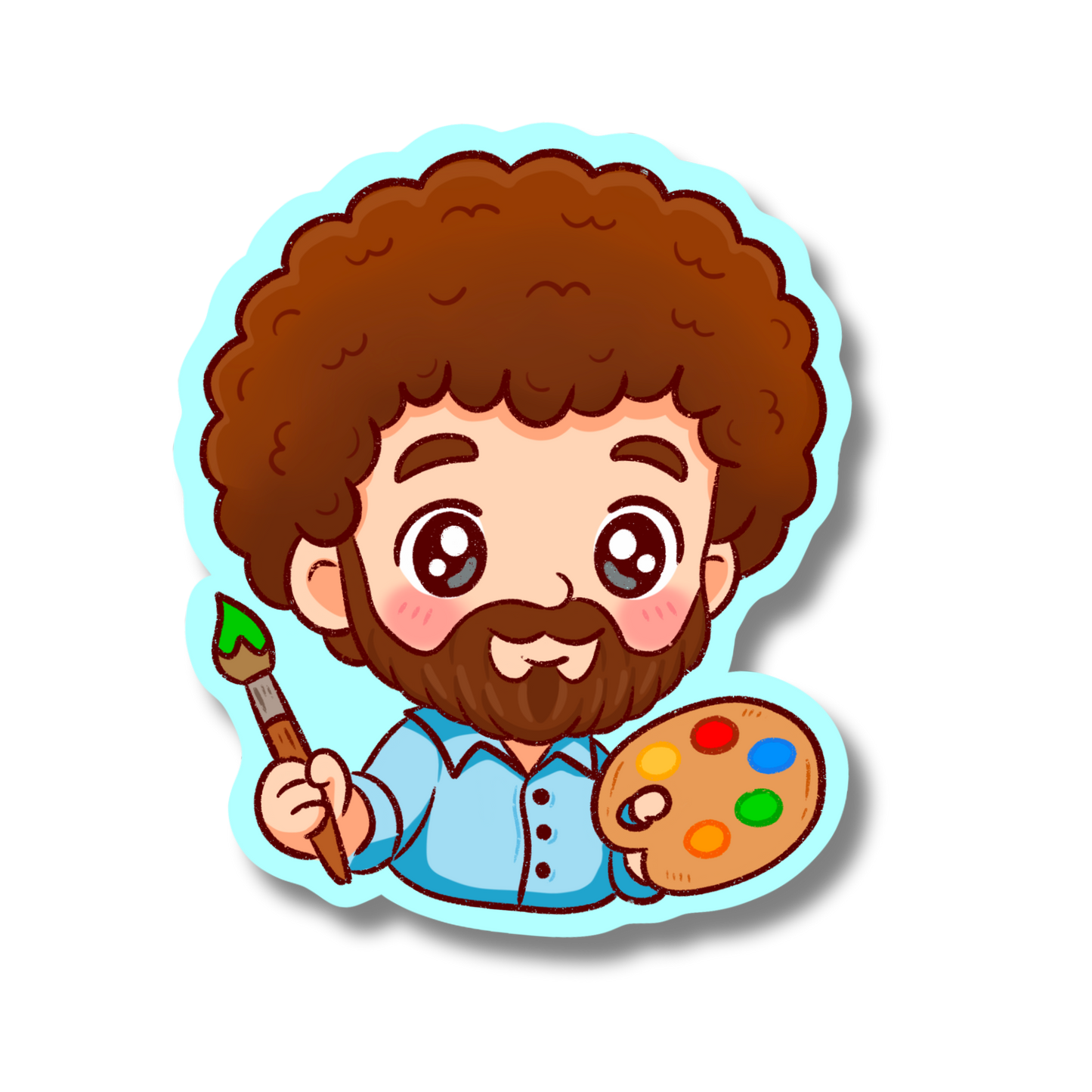 Bob Ross Painter Vinyl Sticker