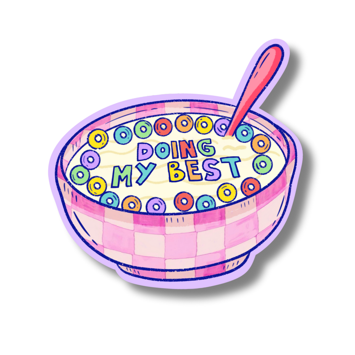 Doing my best Cereal Vinyl Sticker