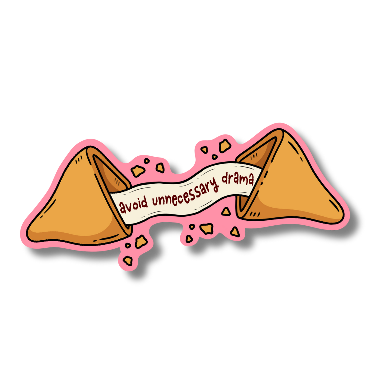 fortune cookie Vinyl Sticker