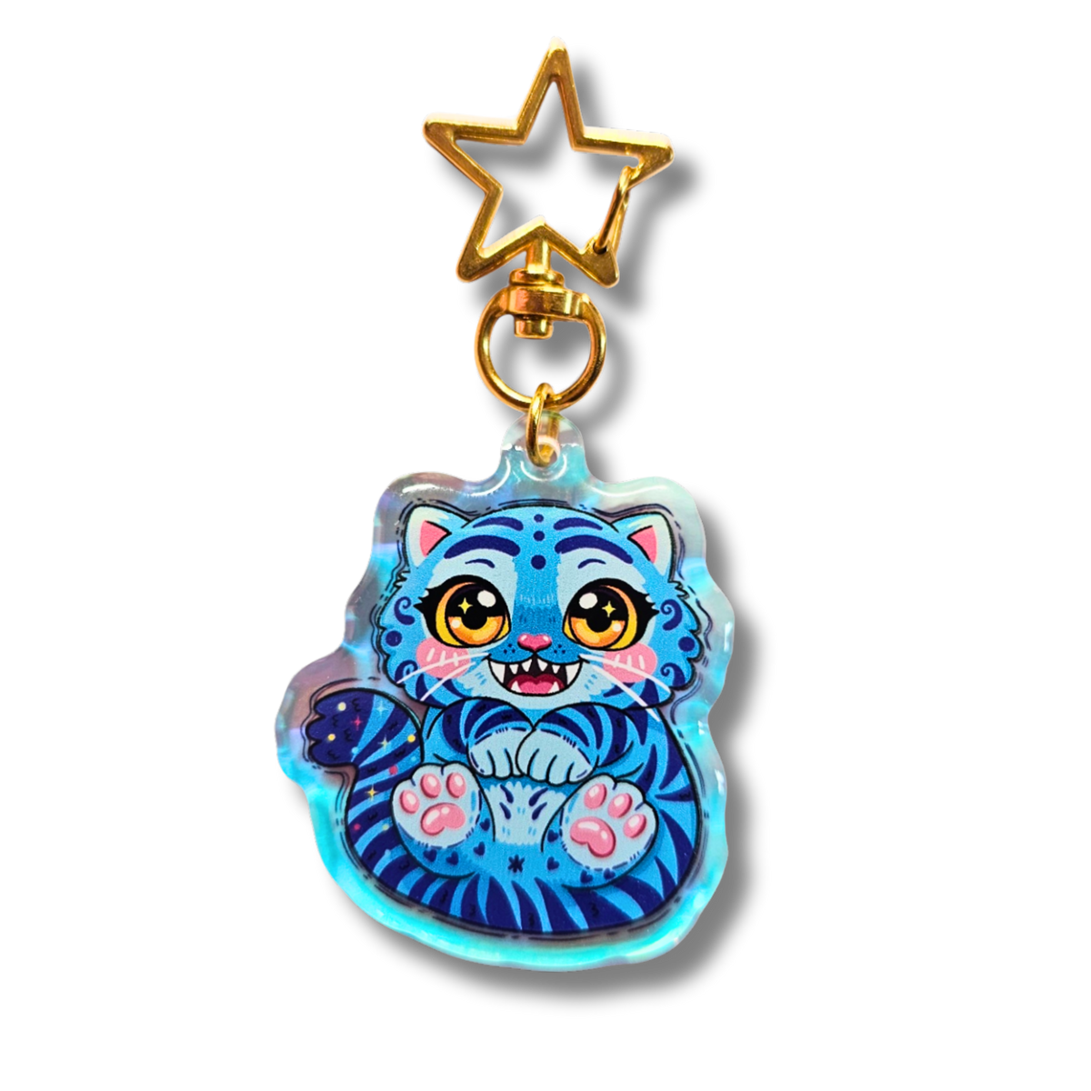 Derpy the Tiger - Kpop Demon Hunter Rainbow Acrylic Keychain