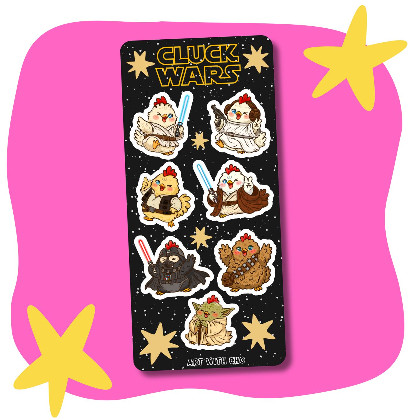 Cluck Wars Sticker Sheet