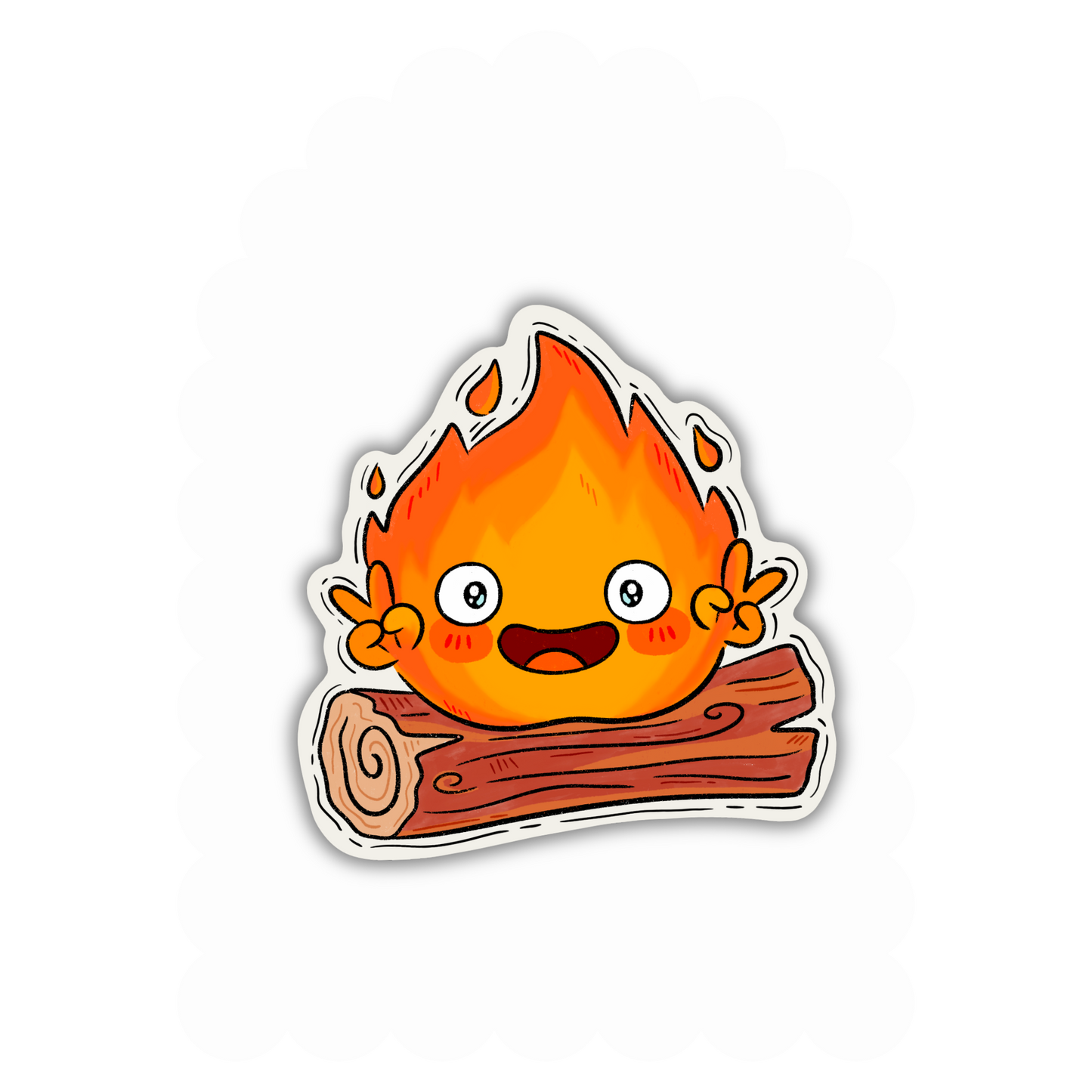Calcifer - Studio Ghibli Vinyl Sticker
