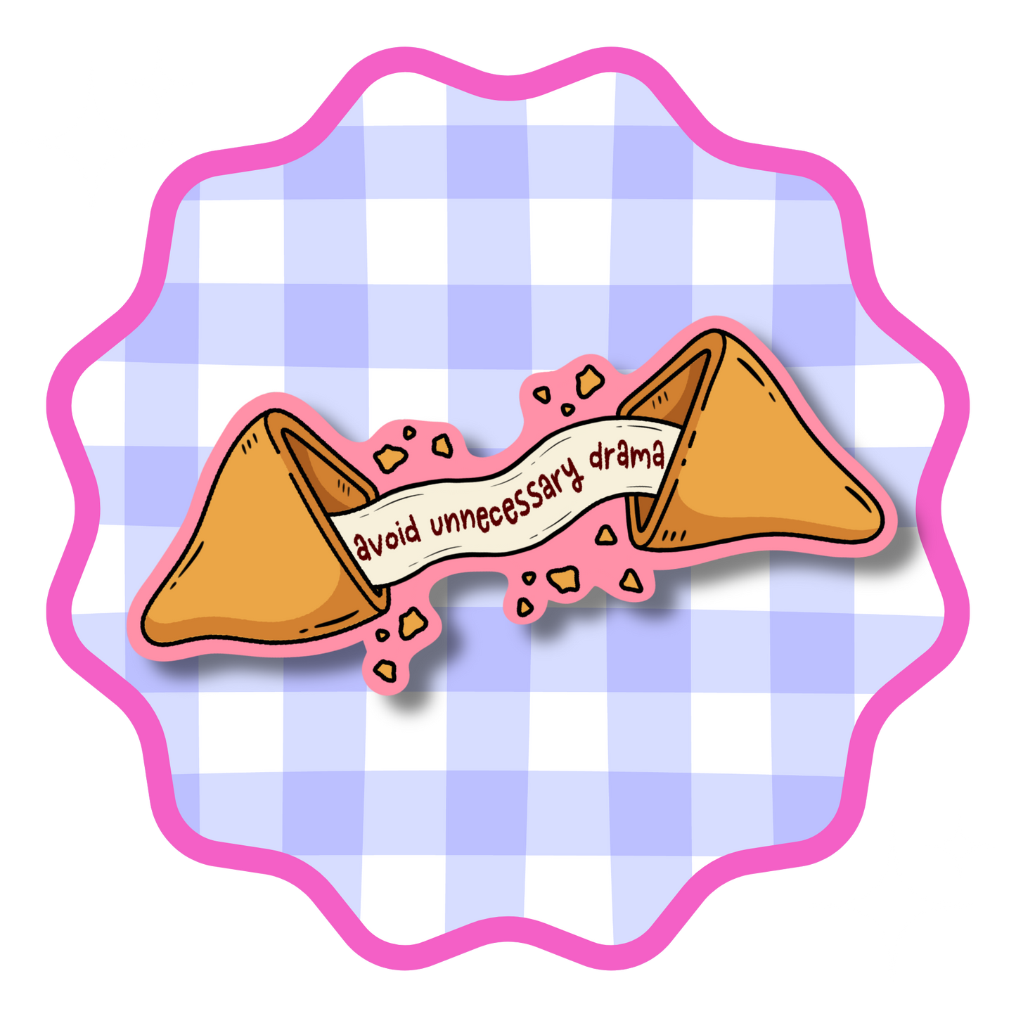 fortune cookie Vinyl Sticker