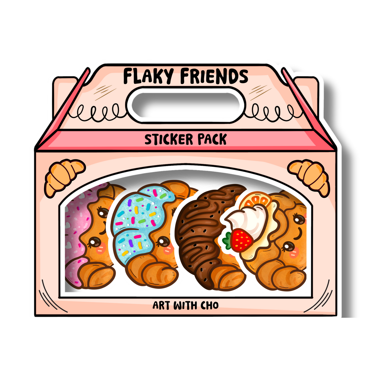 Croissant | Flaky Friends Sticker Pack