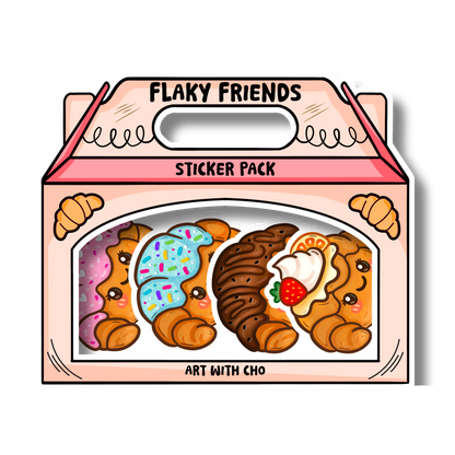 Croissant | Flaky Friends Sticker Pack