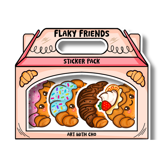 Croissant | Flaky Friends Sticker Pack