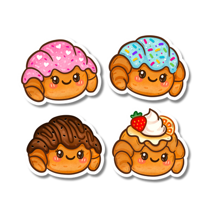 Croissant | Flaky Friends Sticker Pack