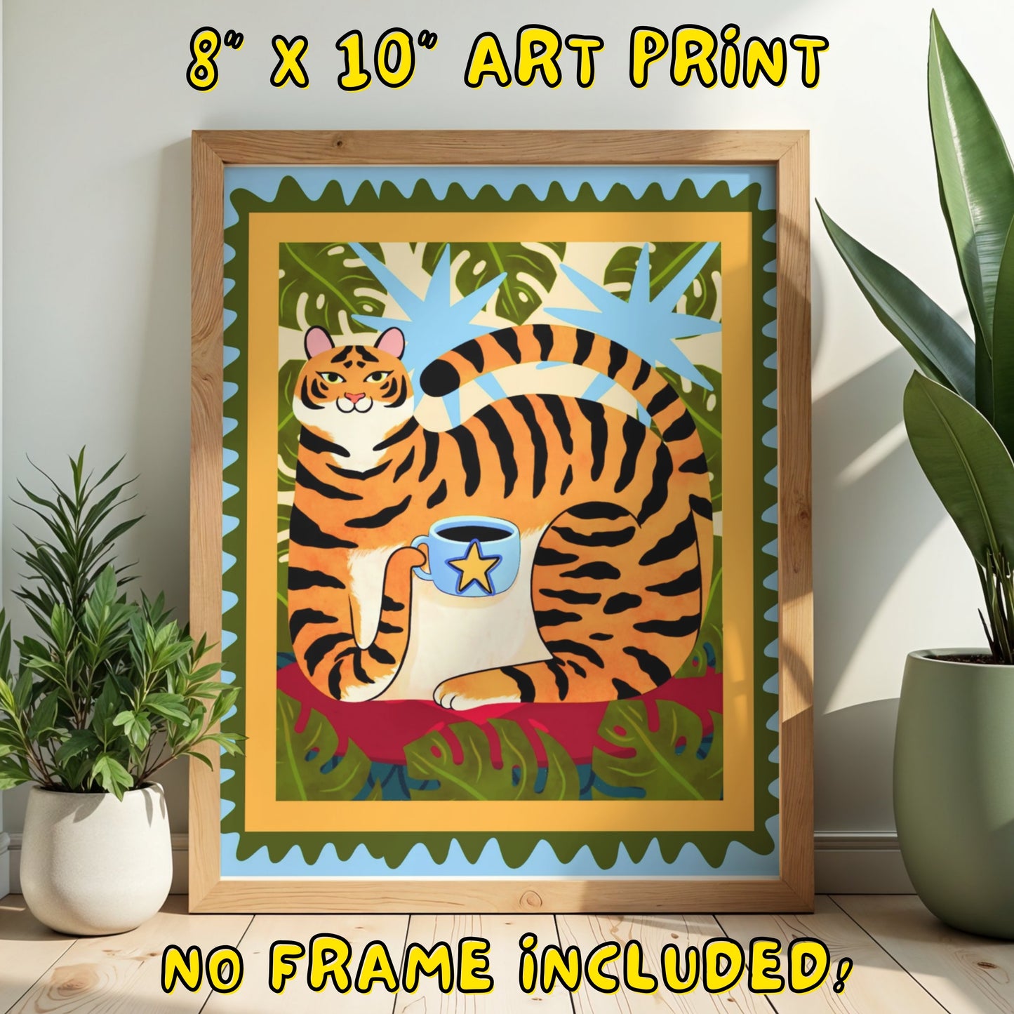 Tiger Art Print - 8"x10"