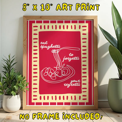 Spaghetti Art Print - 8"x10"