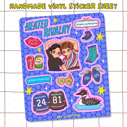 Heated Rivalry Sticker Sheet