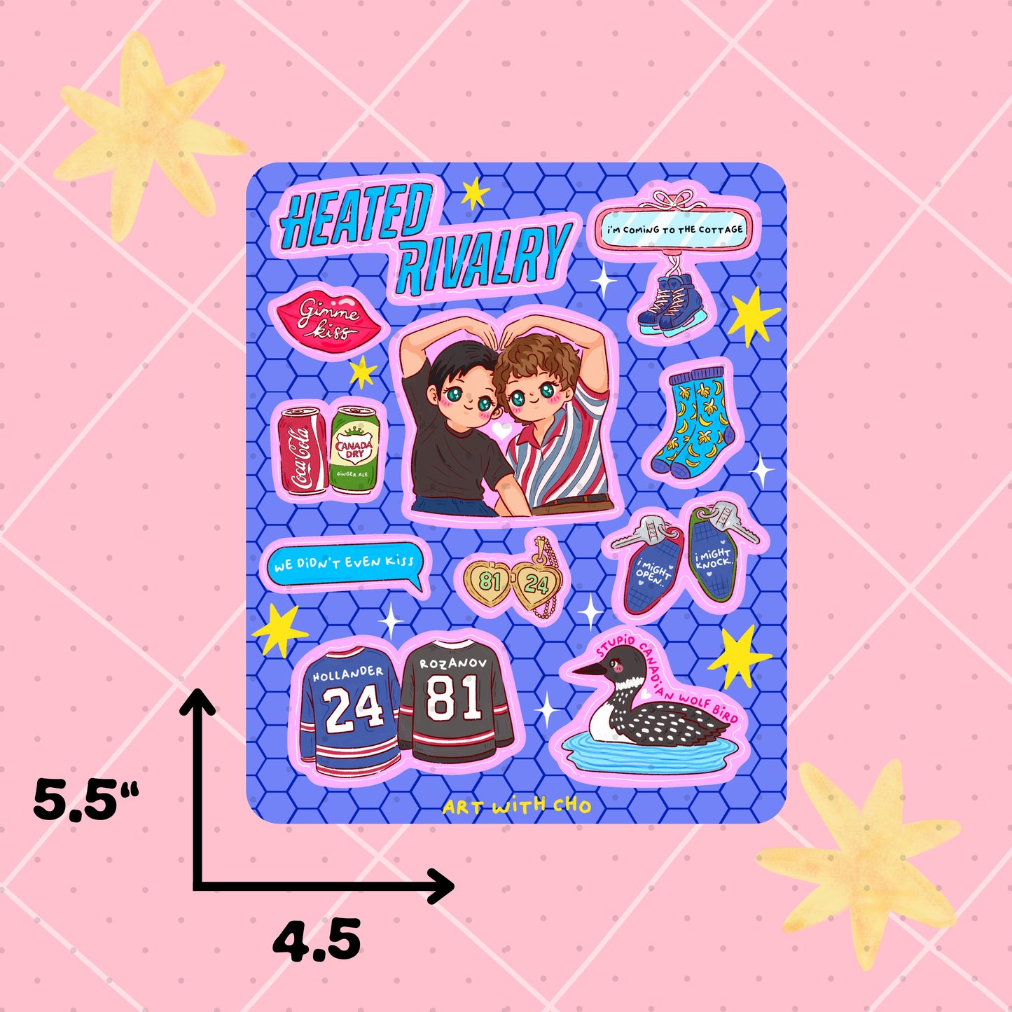 Heated Rivalry Sticker Sheet