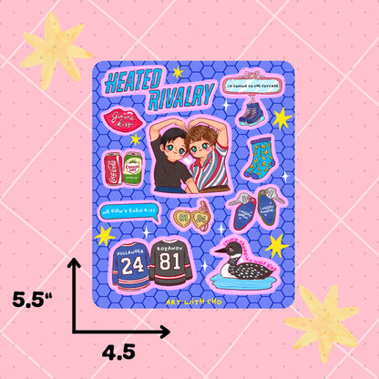 Heated Rivalry Sticker Sheet