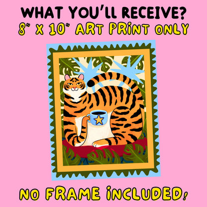 Tiger Art Print - 8"x10"
