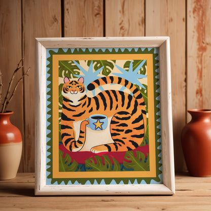Tiger Art Print - 8"x10"