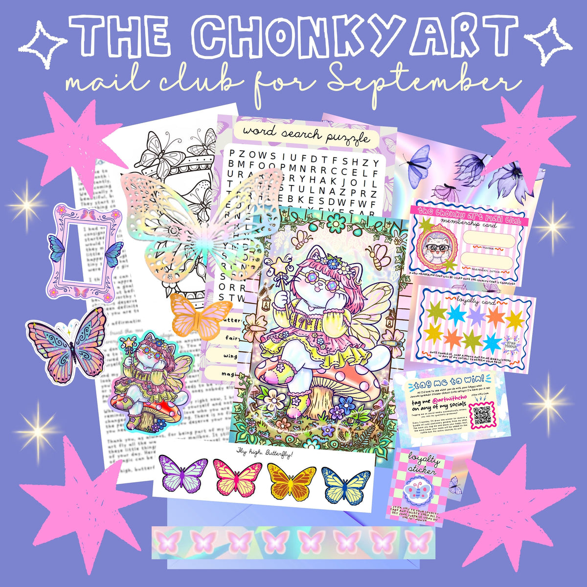 The Chonky Art Mail Club - Monthly Snail Mail