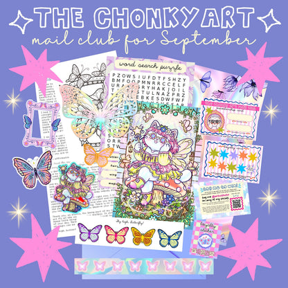 The Chonky Art Mail Club - Monthly Snail Mail