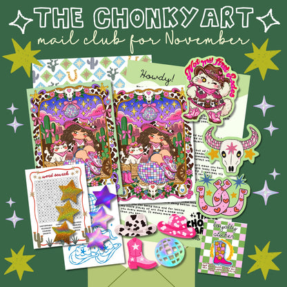 The Chonky Art Mail Club - Monthly Snail Mail