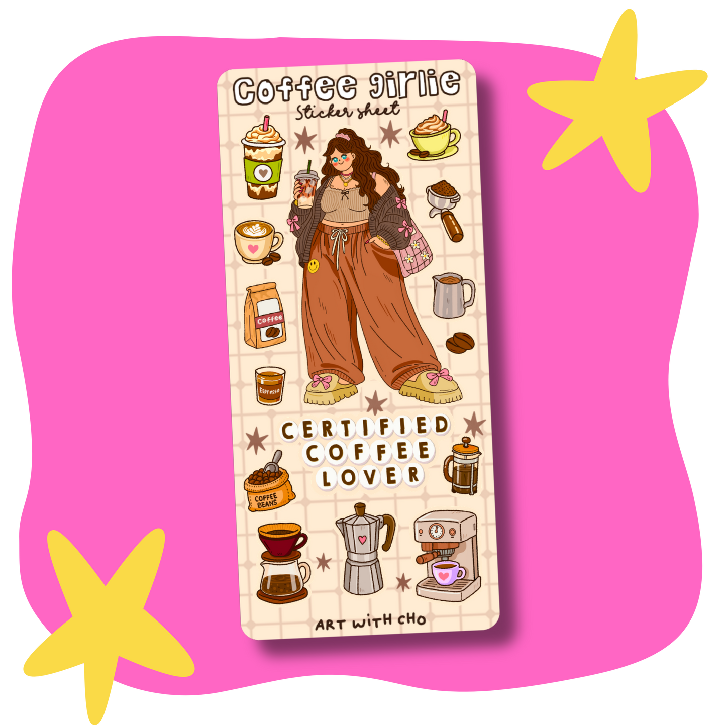 Coffee Girlie Sticker Sheet