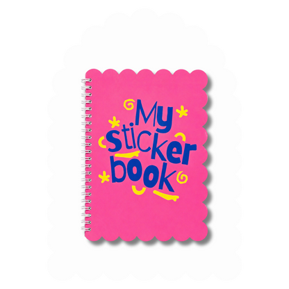 A5 Pink Reusable Sticker Book