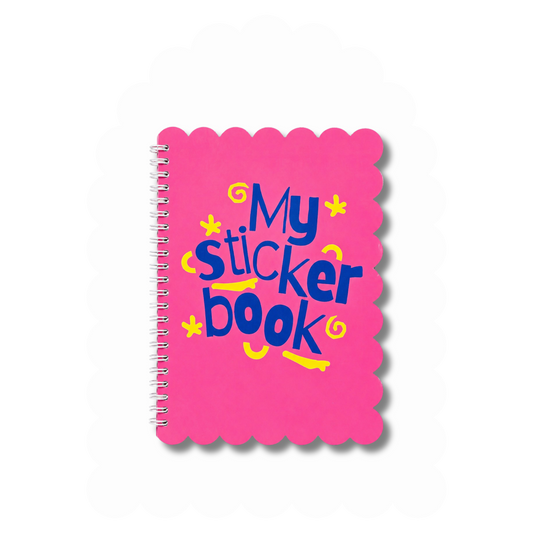A5 Pink Reusable Sticker Book