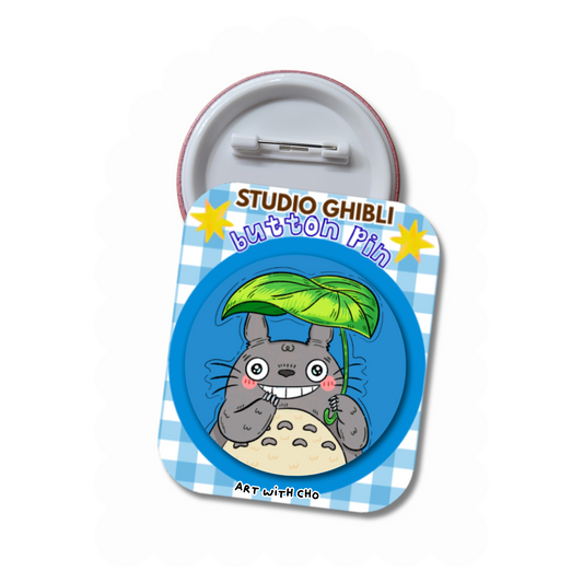 Totoro - Studio Ghibli Button Pin