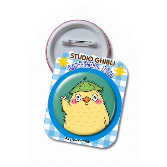 Otori-Sama - Studio Ghibli Button Pin