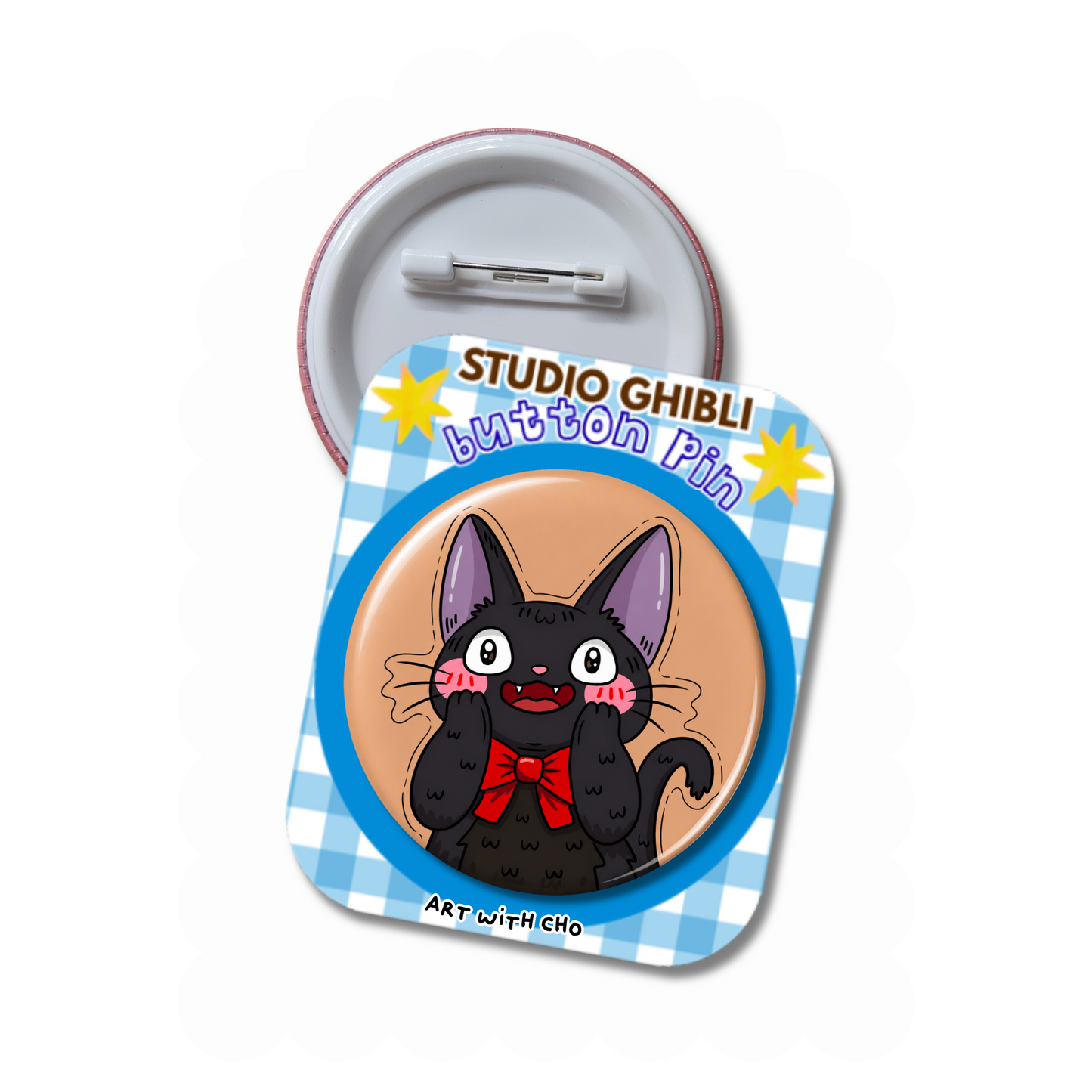 Jiji - Studio Ghibli Button Pin