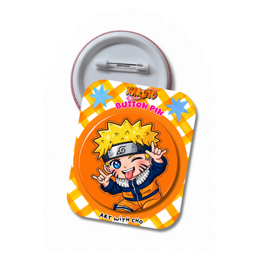 Naruto-Ninja Anime - Button Pin