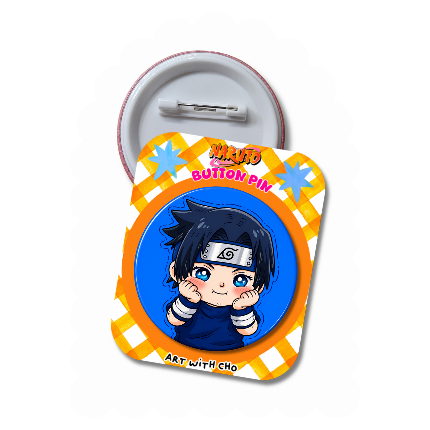 Sasuke - Ninja Anime Button Pin