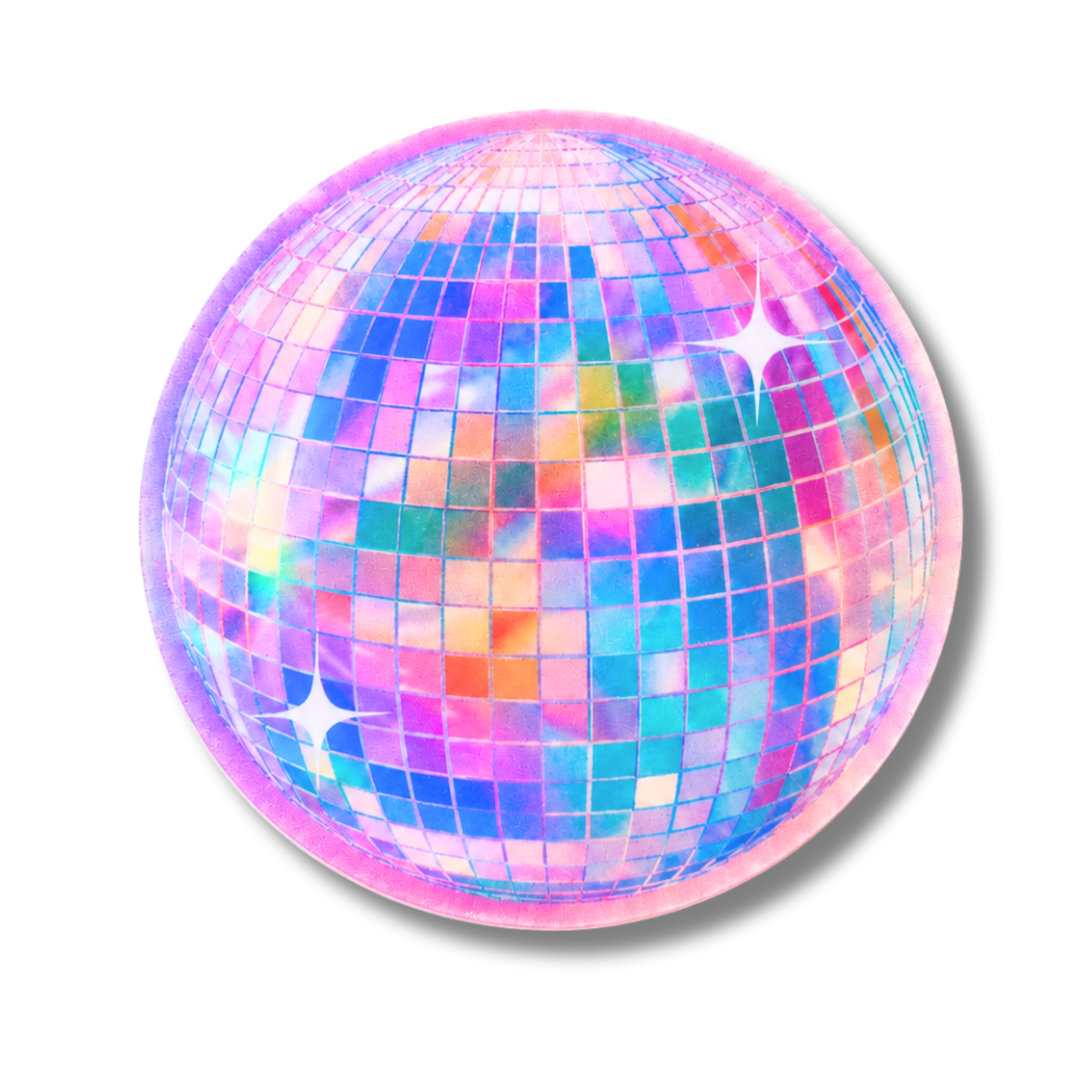 Holographic Disco Ball Vinyl Sticker