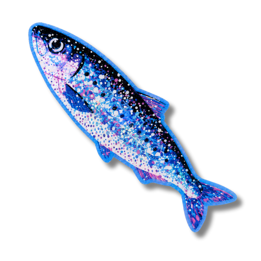Glittery Fish Vinyl Sticker
