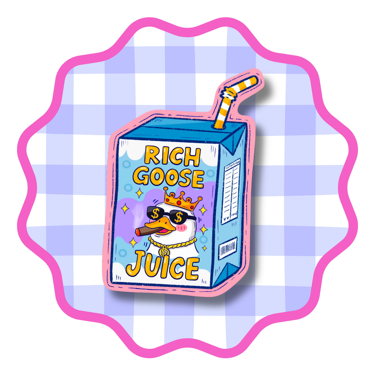 Rich Goose Juice Vinyl Sticker