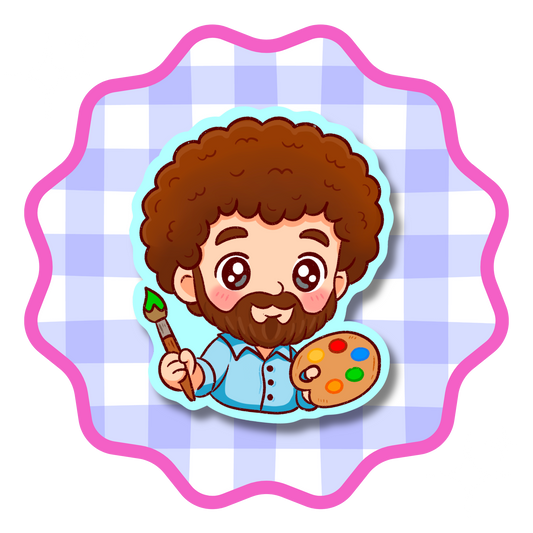 Bob Ross Painter Vinyl Sticker