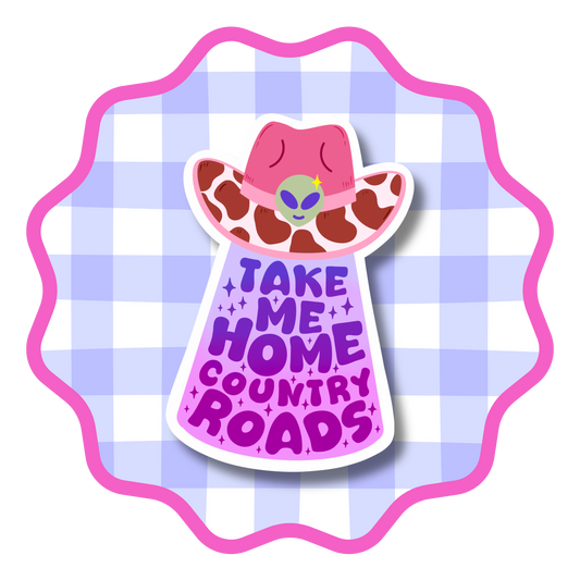 Country Roads Vinyl Sticker