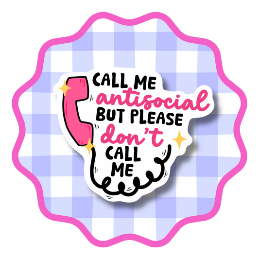 Antisocial Vinyl Sticker