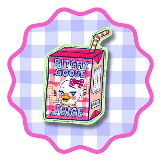 Bitchy Goose Juice Vinyl Sticker