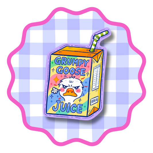Grumpy Goose Juice Vinyl Sticker