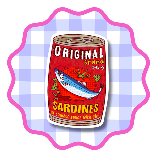 Tomato Sardines Vinyl Sticker