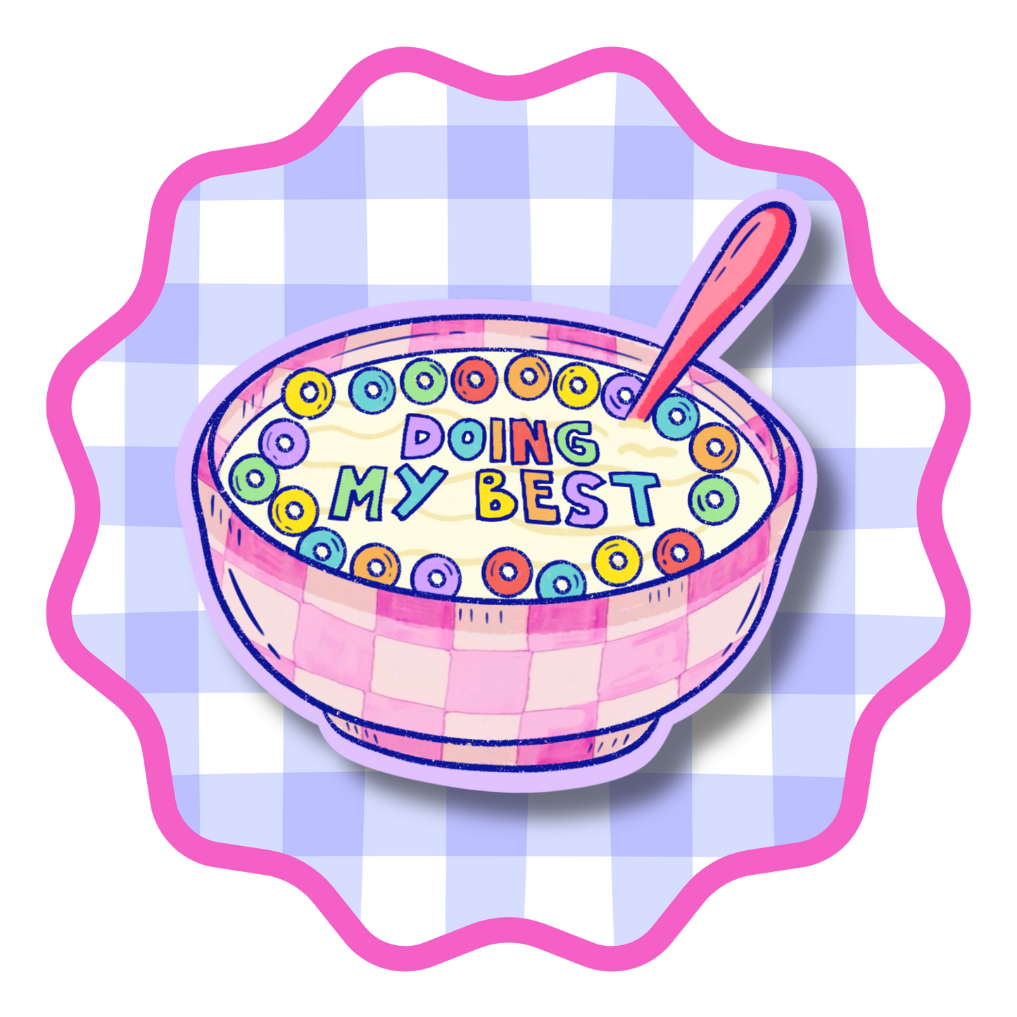 Doing my best Cereal Vinyl Sticker