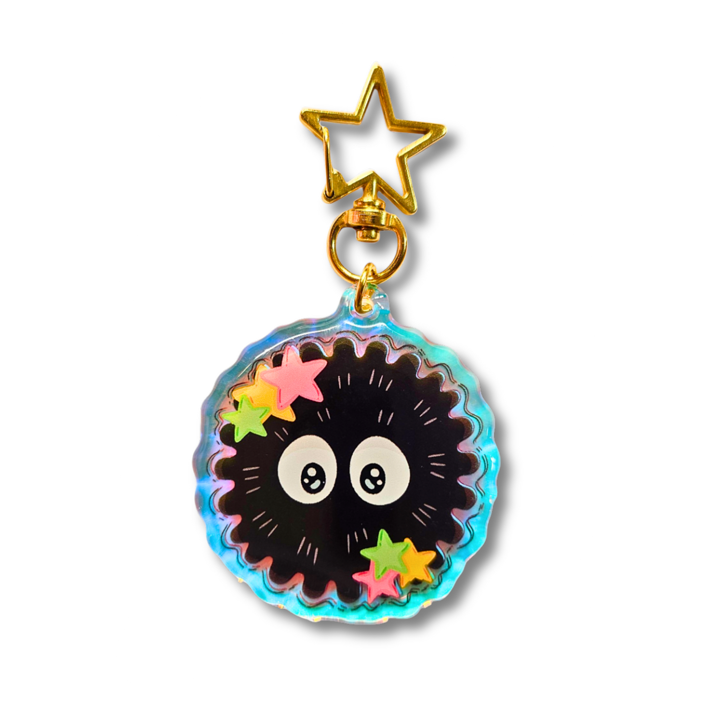 Soot Sprite - Studio Ghibli Rainbow Acrylic Keychain