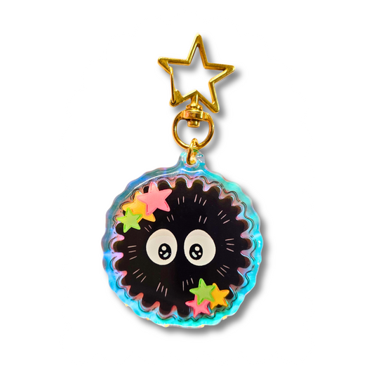Soot Sprite - Studio Ghibli Rainbow Acrylic Keychain